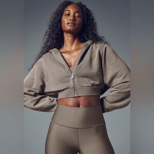 Alo washed sweet escape hoodie in olive branch